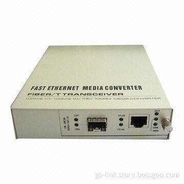 10Gbps Media Converter with 90 to 240V AC, 12V DC Adapter Power Source Type